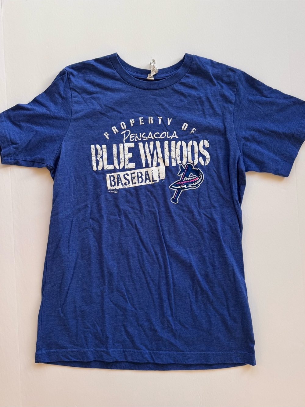Pensacola Blue Wahoos Short Sleeve Tee Shirt Youth Baseball